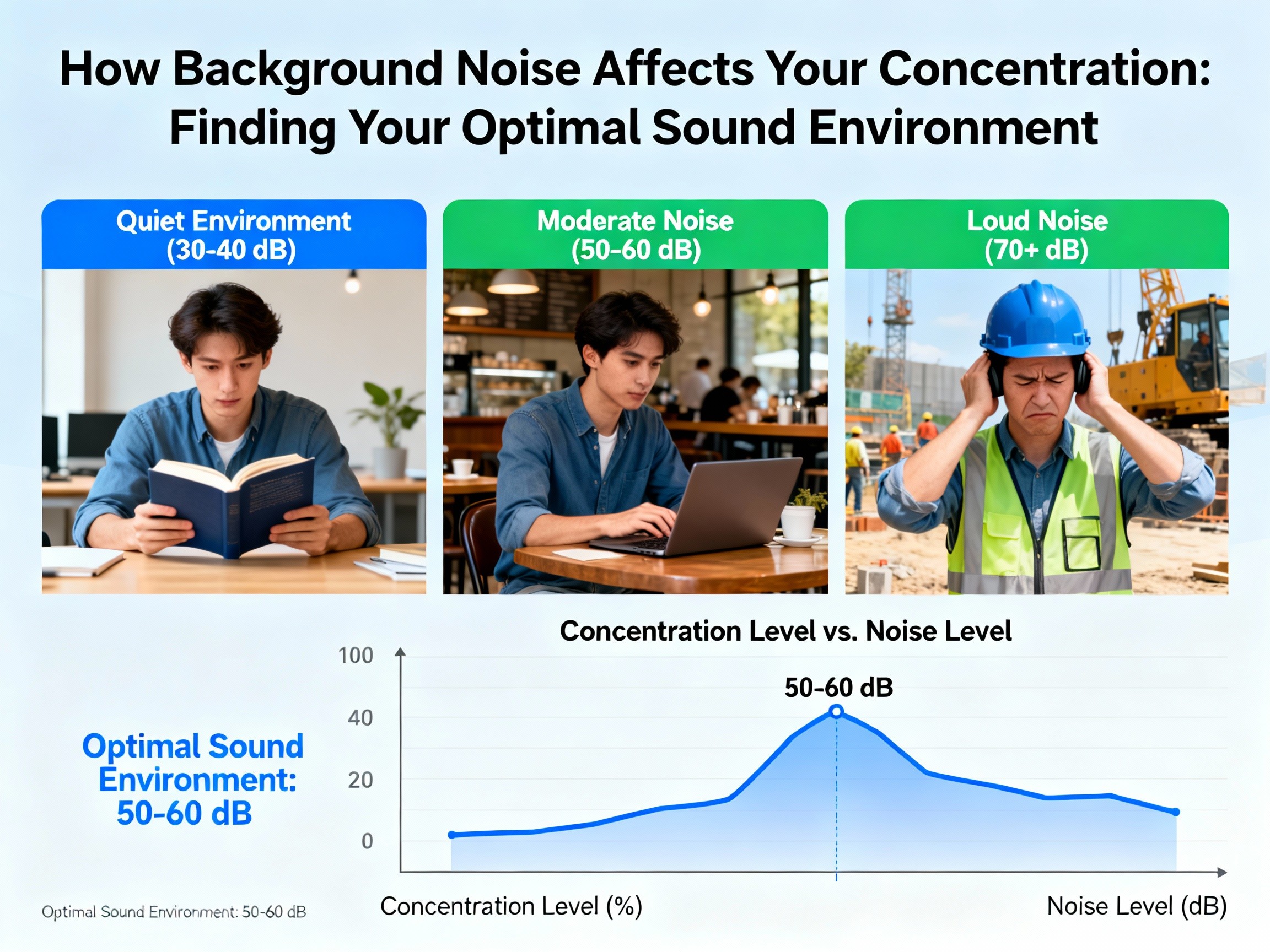 How Background Noise Affects Your Concentration: Finding Your Optimal Sound Environment