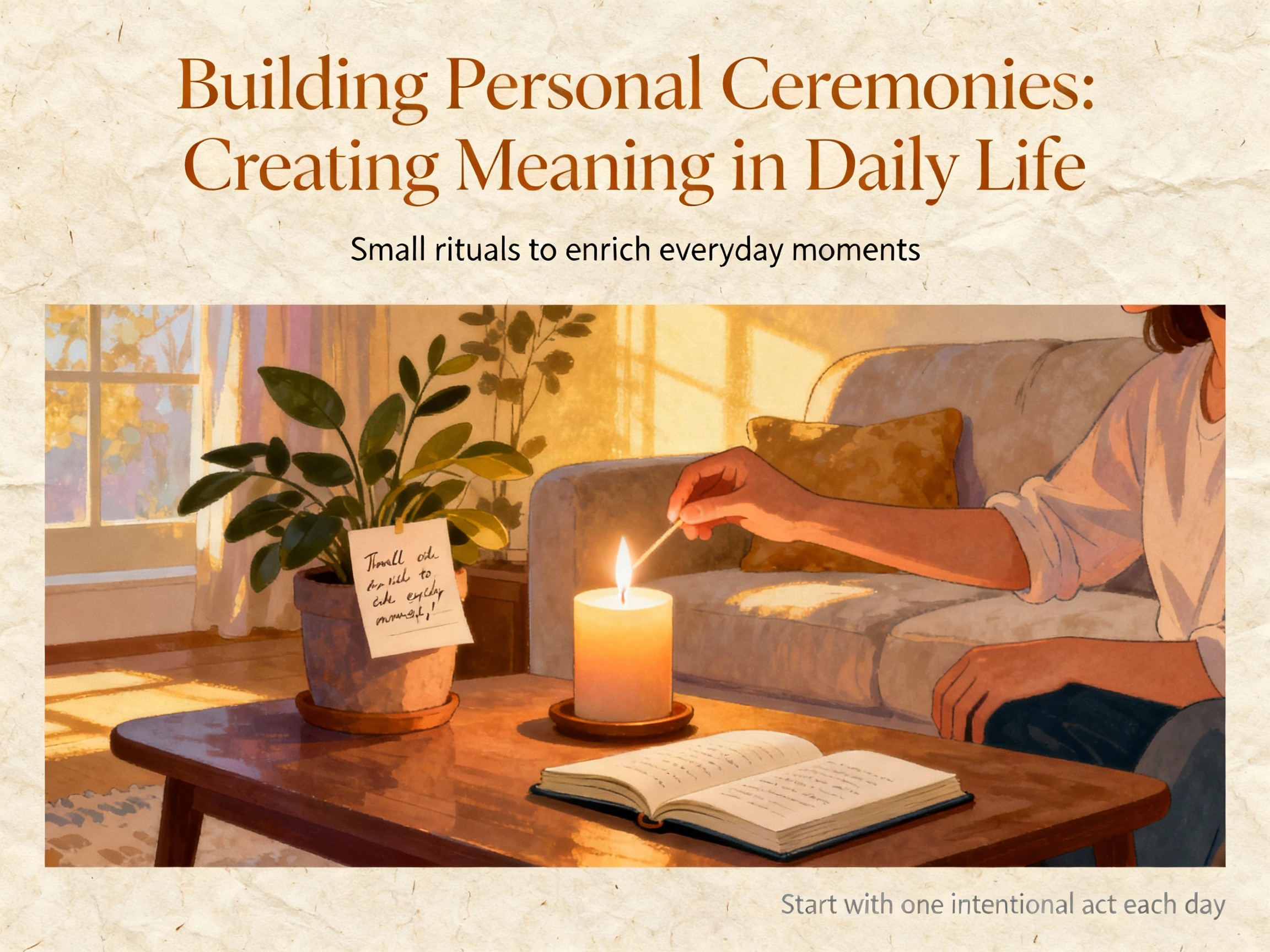 Building Personal Ceremonies: Creating Meaning in Daily Life